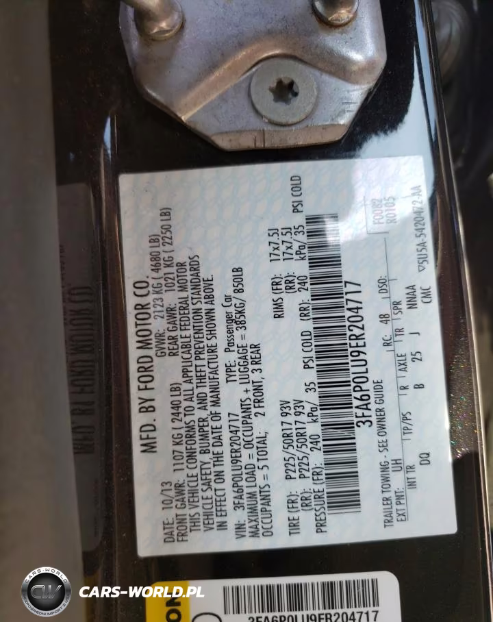 2014 Ford Fusion Se Hybrid VIN:3FA6P0LU9ER204717 - 12