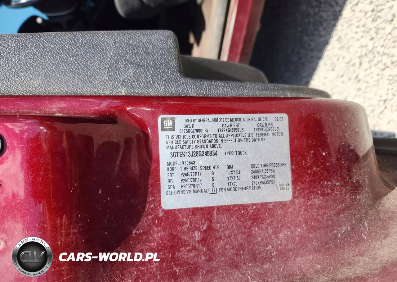 2008 GMC Sierra K1500 VIN:3GTEK13J28G245934 - 12
