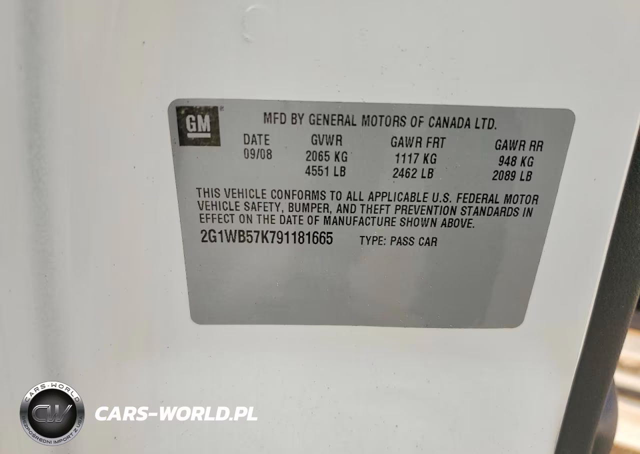 2009 Chevrolet Impala Ls VIN:2G1WB57K791181665 - 12