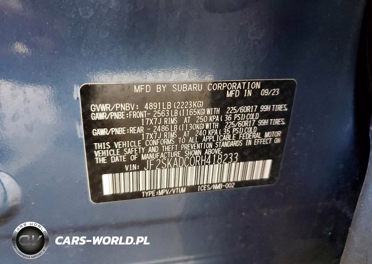 2024 Subaru Forester Premium VIN:JF2SKADC0RH418233 - 13