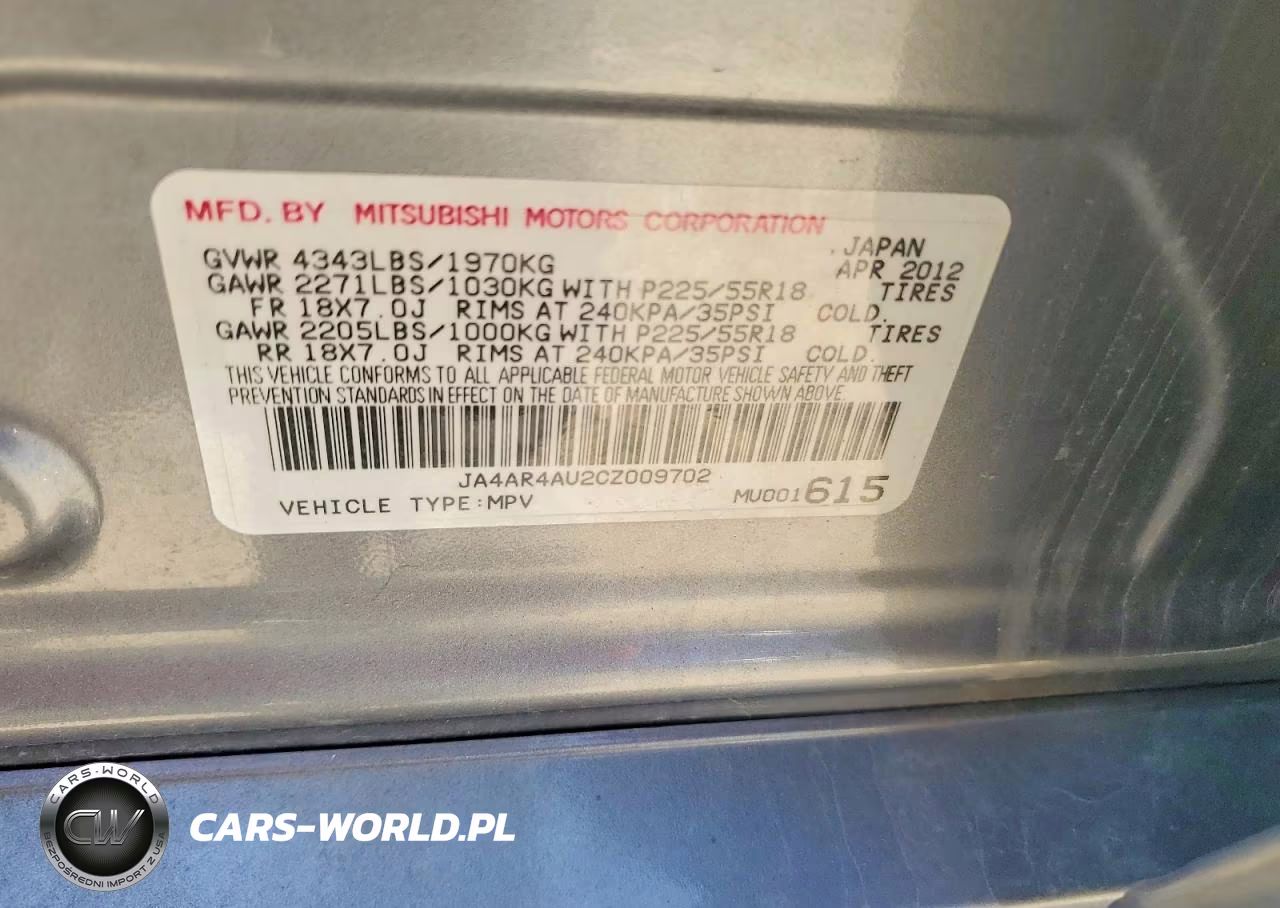 2012 Mitsubishi Outlander Sport Se VIN:JA4AR4AU2CZ009702 - 13