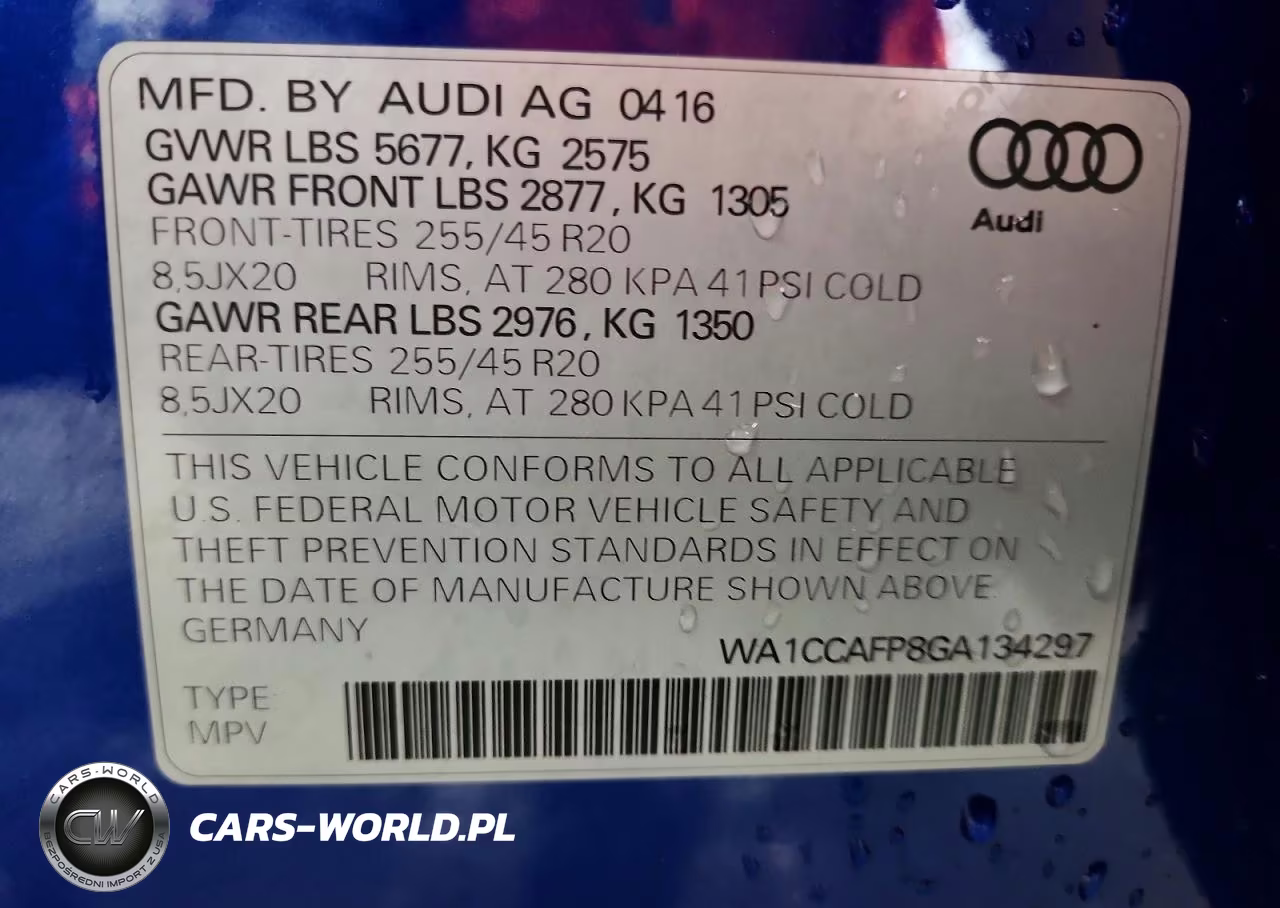 2016 Audi Sq5 Premium Plus VIN:WA1CCAFP8GA134297 - 13