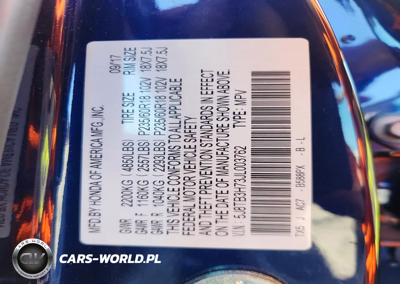 2018 Acura Rdx Advance VIN:5J8TB3H73JL003762 - 12