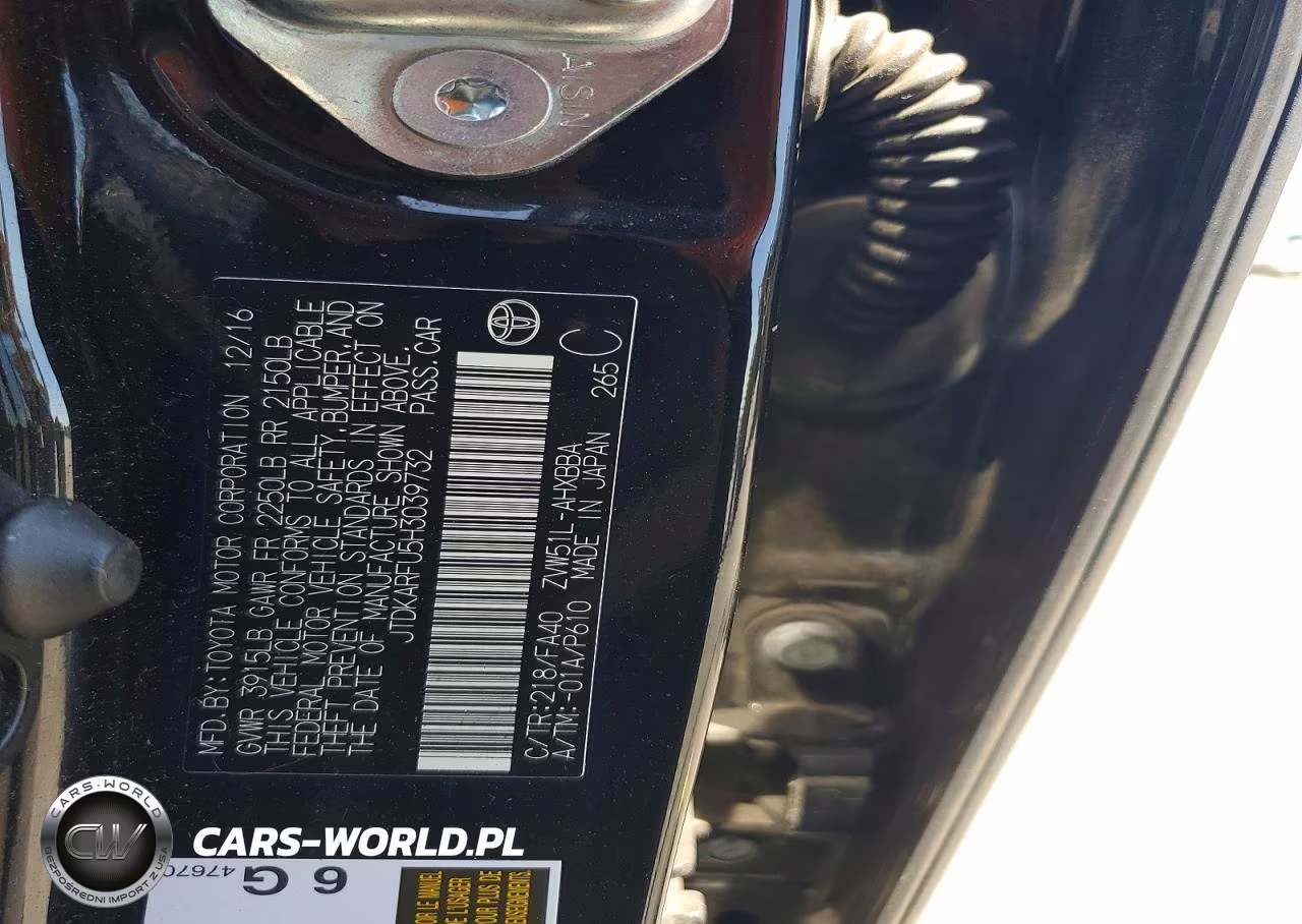 2017 Toyota Prius Two Eco VIN:JTDKARFU5H3039732 - 12