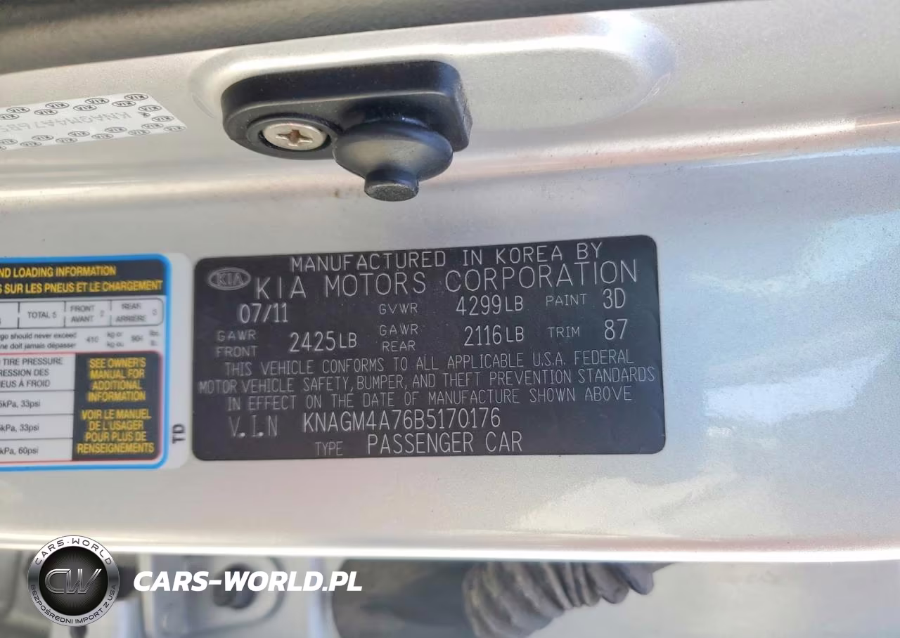 2011 Kia Optima Lx VIN:KNAGM4A76B5170176 - 13