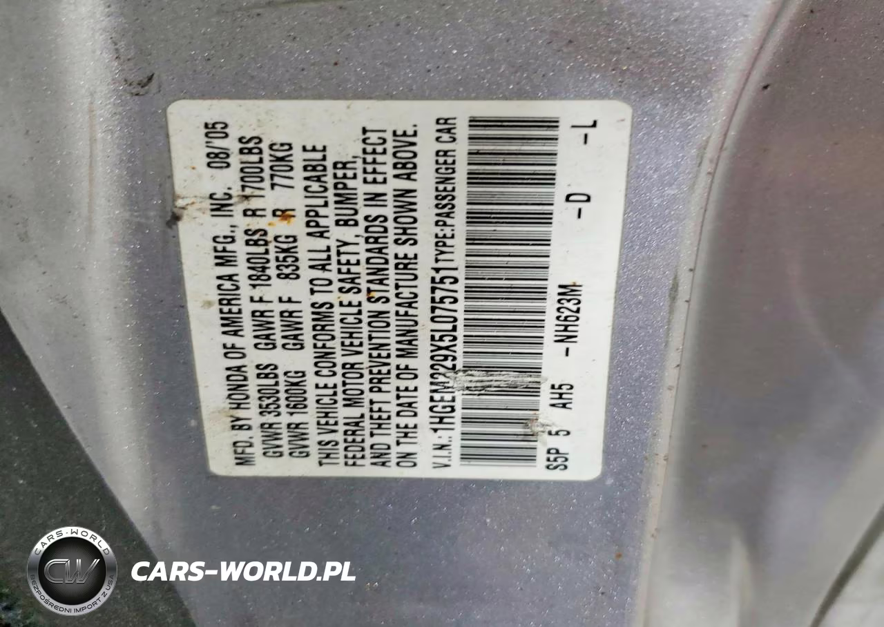 2005 Honda Civic Ex VIN:1HGEM229X5L075751 - 12