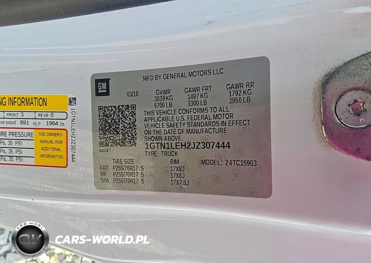 2018 GMC Sierra C1500 VIN:1GTN1LEH2JZ307444 - 12