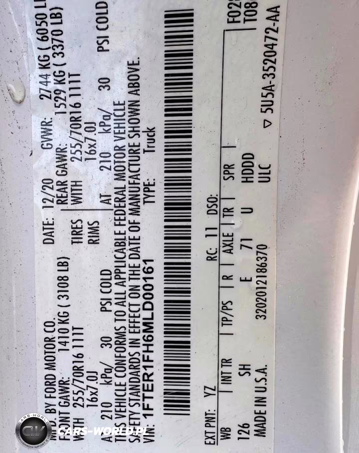 2021 Ford Ranger Xl VIN:1FTER1FH6MLD00161 - 10