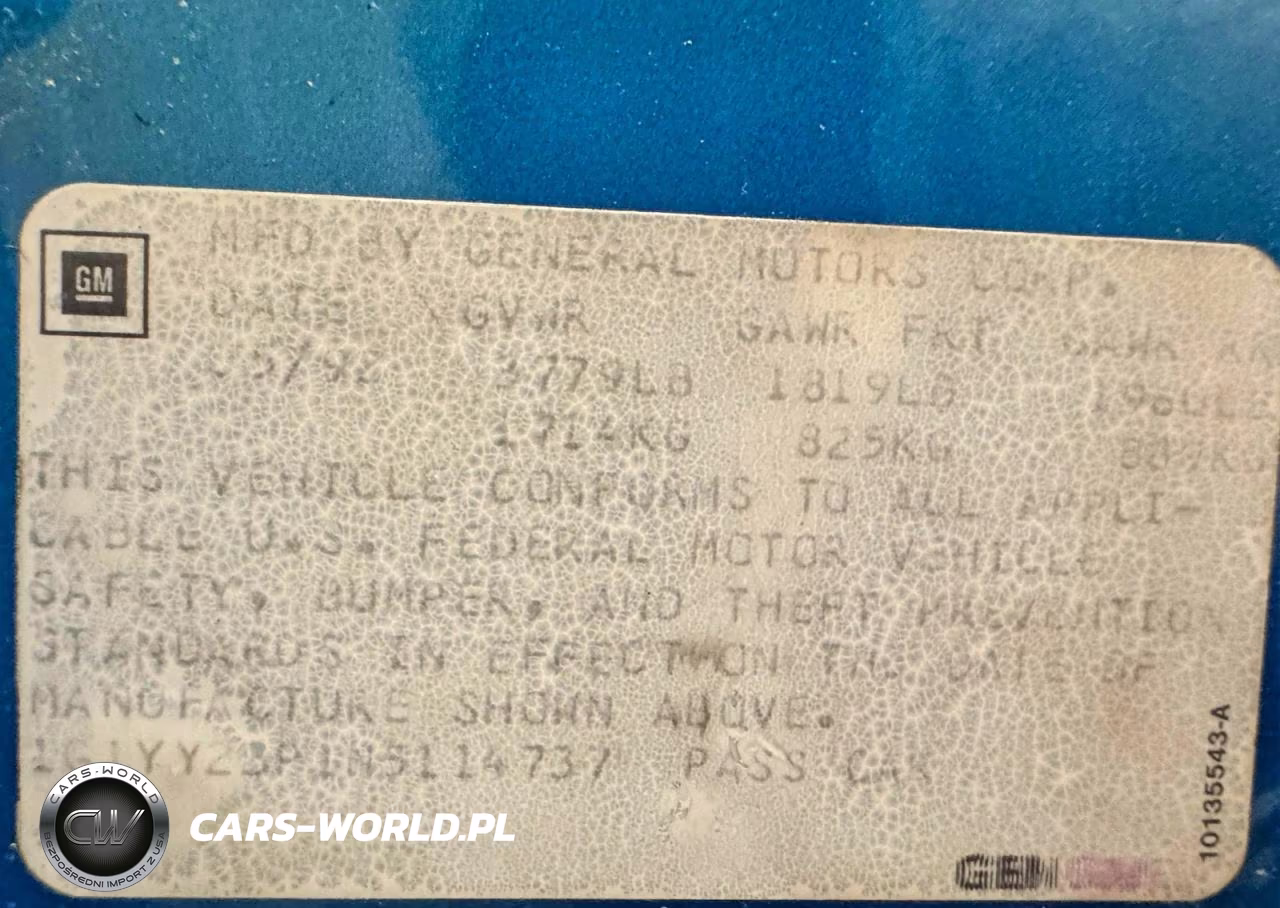 1992 Chevrolet Corvette VIN:1G1YY23P1N511473 - 10