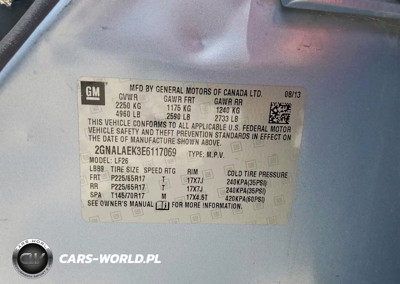 2014 Chevrolet Equinox Ls VIN:2GNALAEK3E6117069 - 12