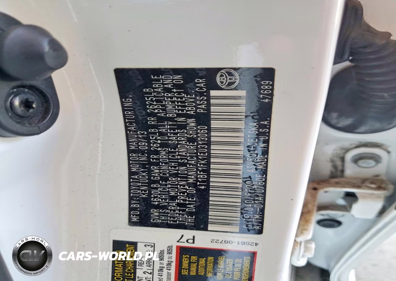 2014 Toyota Camry Se VIN:4T1BF1FK1EU313060 - 12