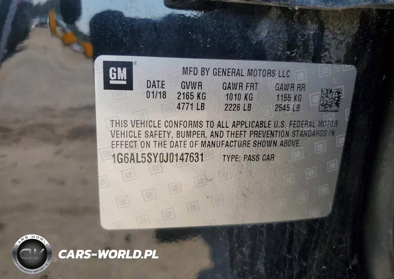 2018 Cadillac Ats-V VIN:1G6AL5SY0J0147631 - 12