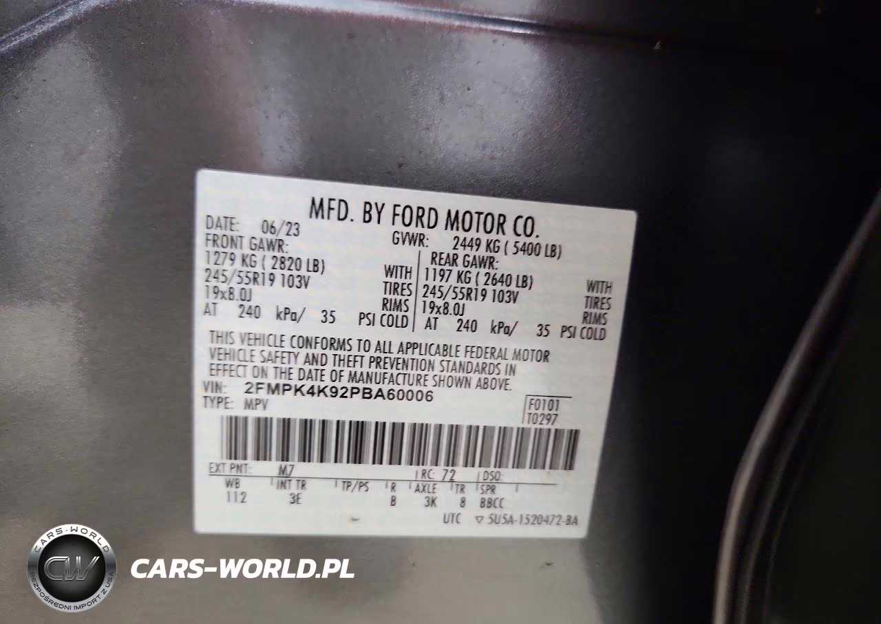 2023 Ford Edge Titanium VIN:2FMPK4K92PBA60006 - 13
