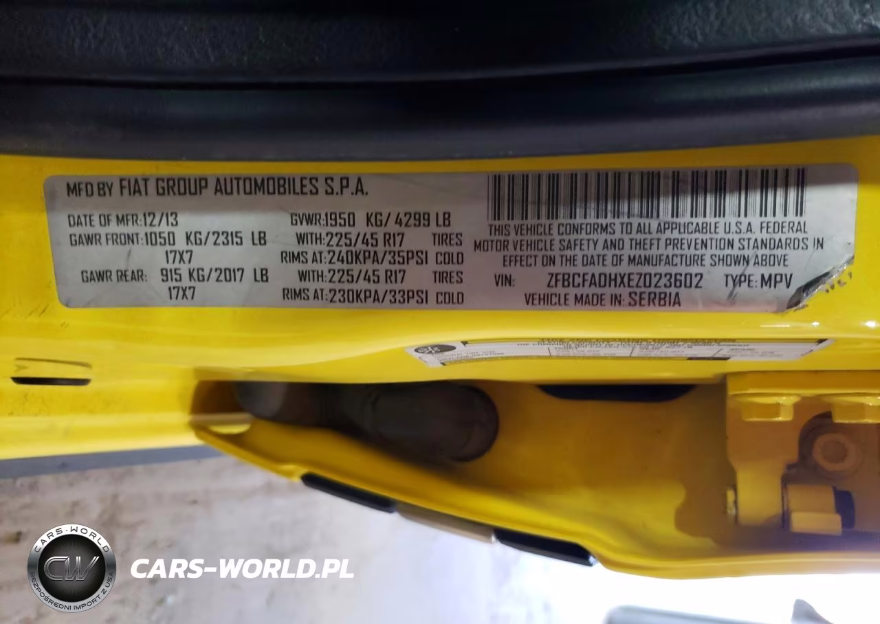 2014 Fiat 500L Trekking VIN:ZFBCFADHXEZ023602 - 12