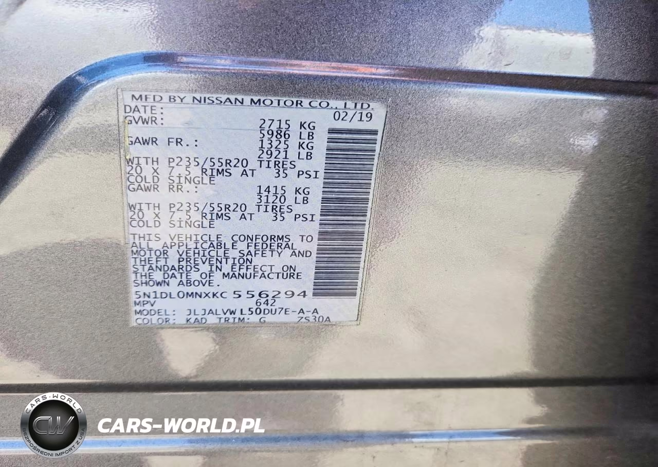 2019 Infiniti Qx60 Luxe VIN:5N1DL0MNXKC556294 - 13
