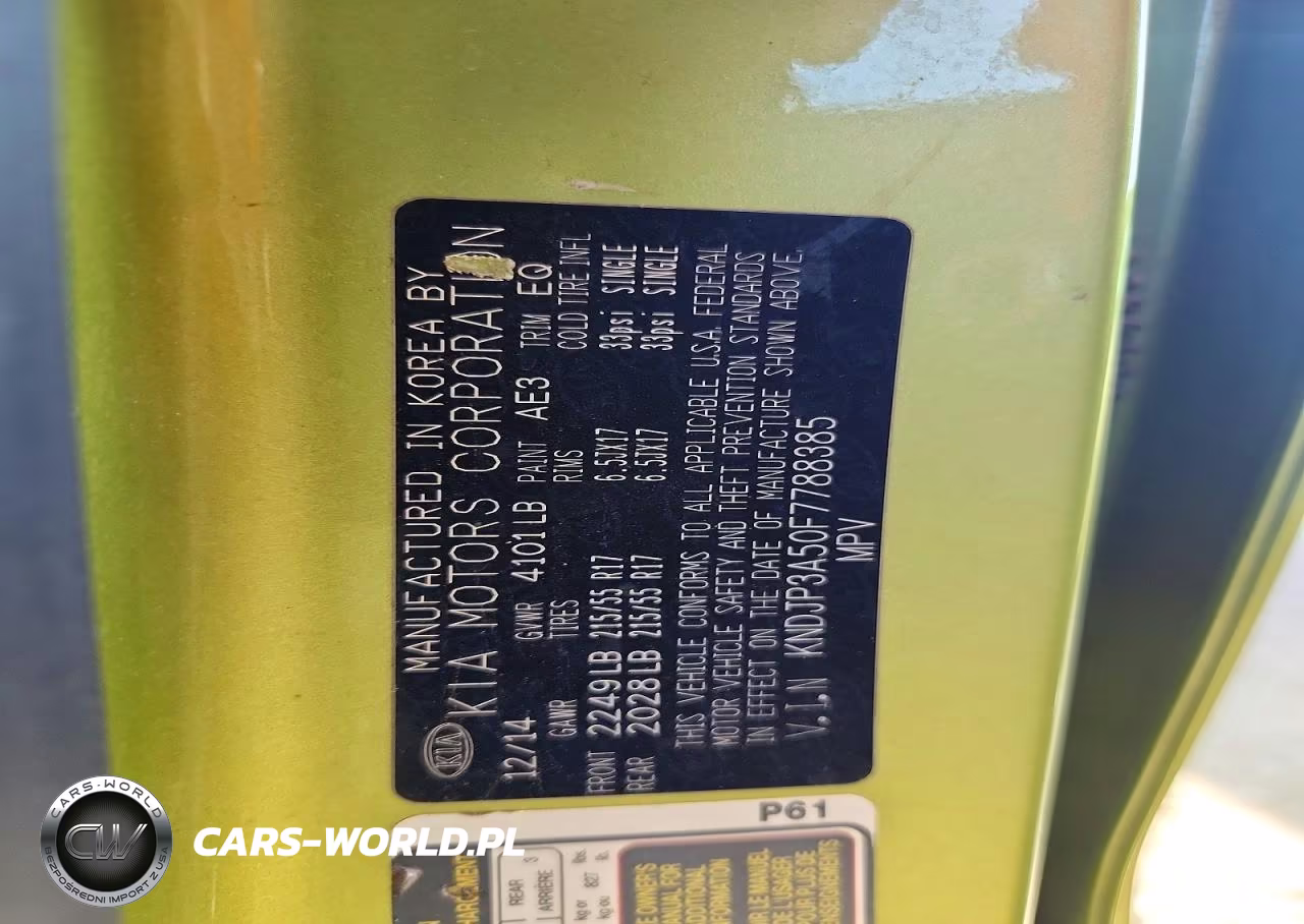 2015 Kia Soul + VIN:KNDJP3A50F7788385 - 13