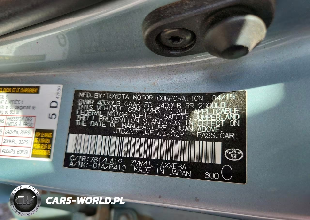 2015 Toyota Prius V Four VIN:JTDZN3EU4FJ034029 - 12