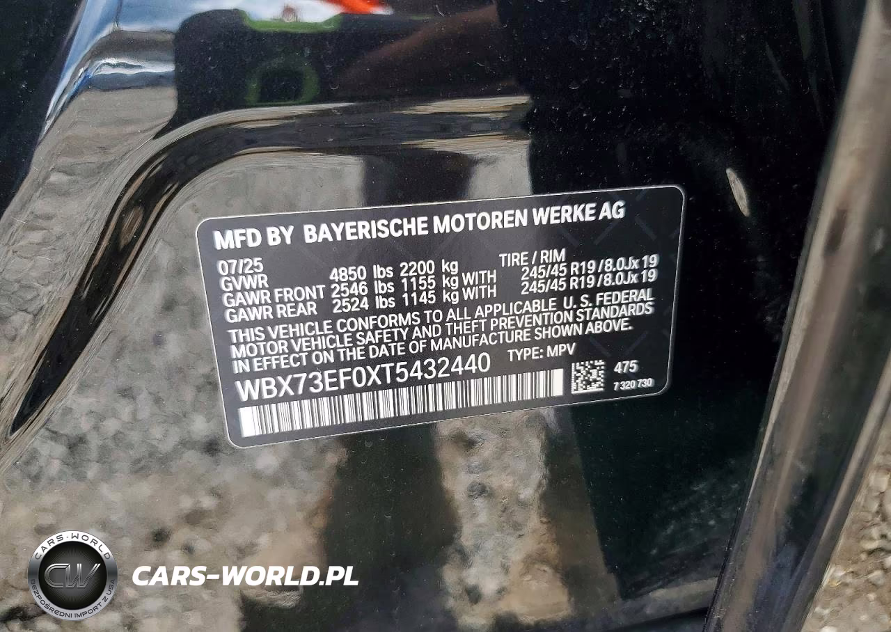 2026 BMW X1 xDrive28I VIN:WBX73EF0XT5432440 - 13
