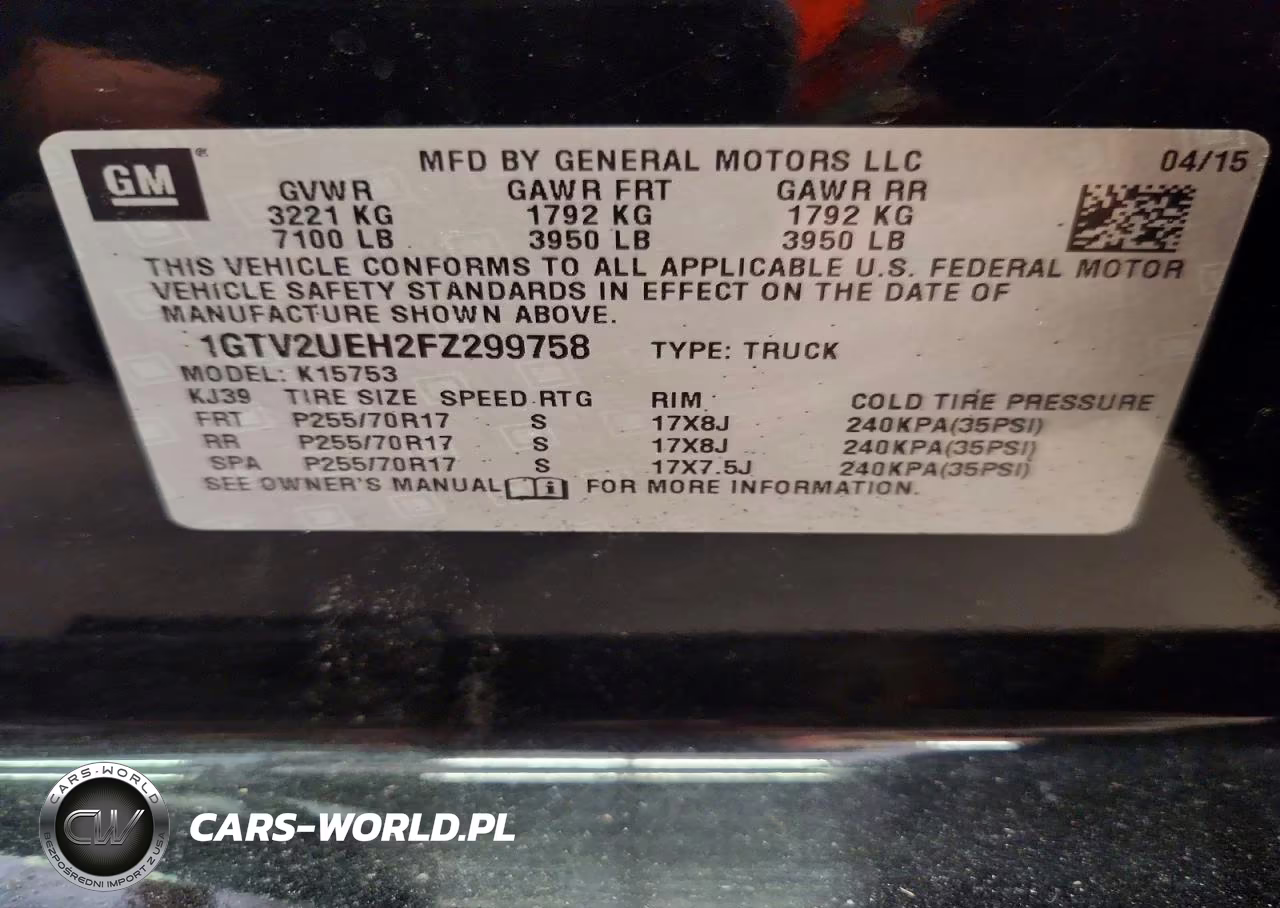 2015 GMC Sierra K1500 Sle VIN:1GTV2UEH2FZ299758 - 12
