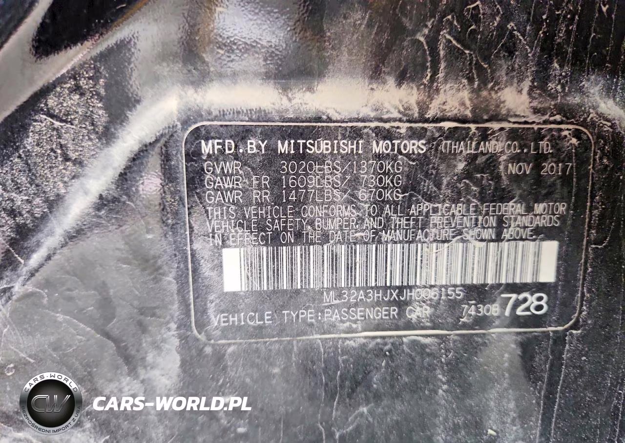 2018 Mitsubishi Mirage Es VIN:ML32A3HJXJH006155 - 12