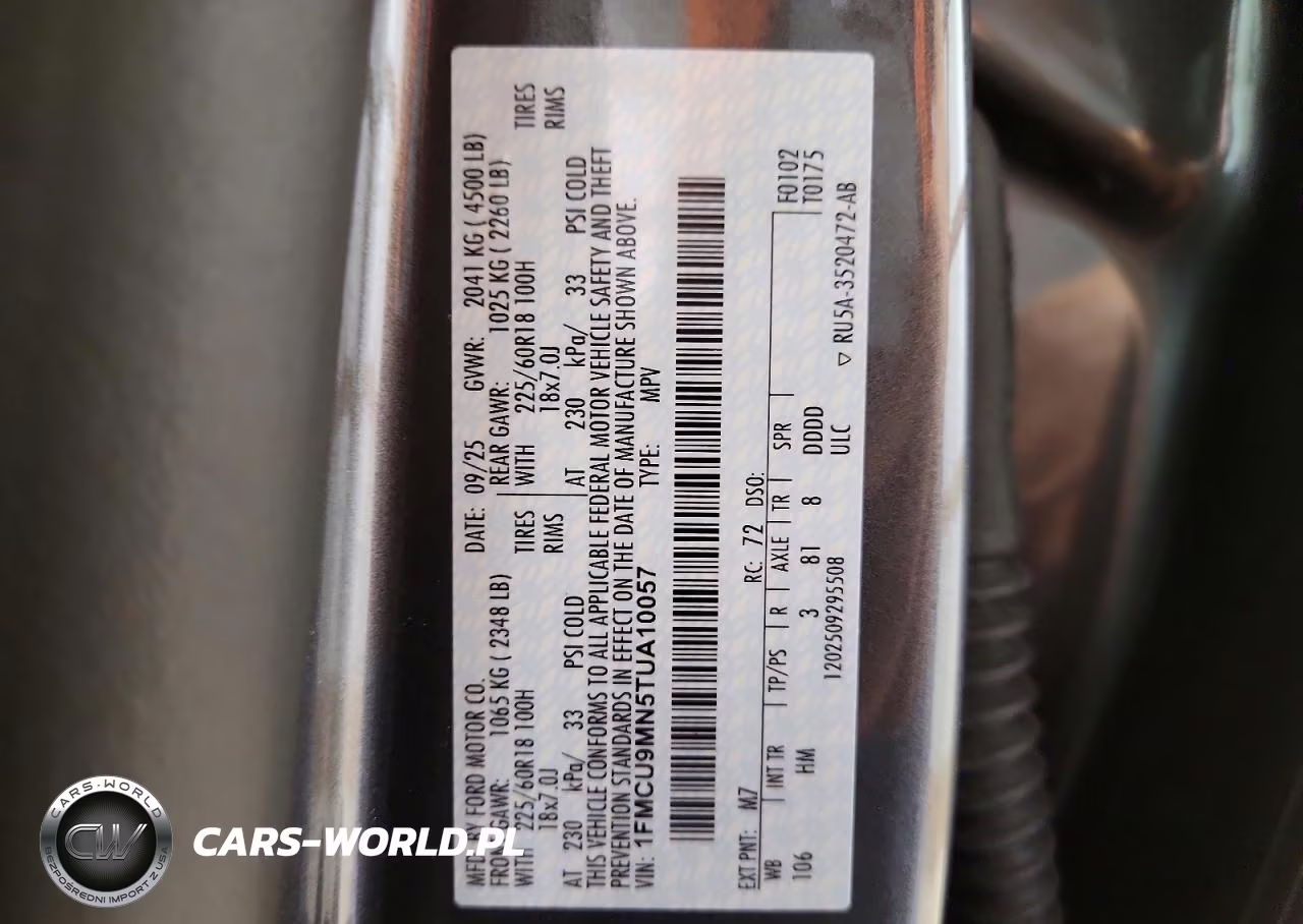 2026 Ford Escape St Line VIN:1FMCU9MN5TUA10057 - 13