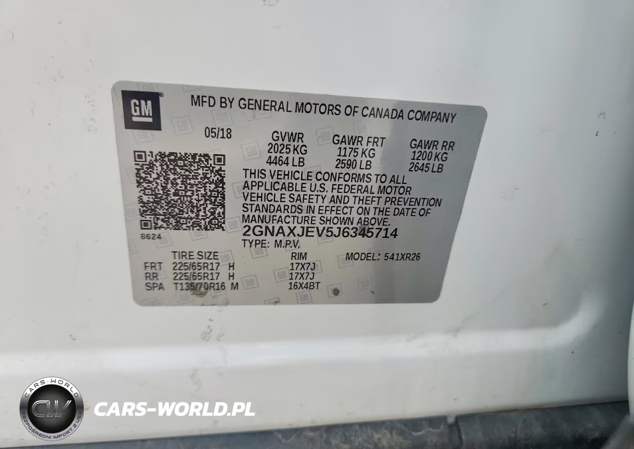 2018 Chevrolet Equinox Lt VIN:2GNAXJEV5J6345714 - 12