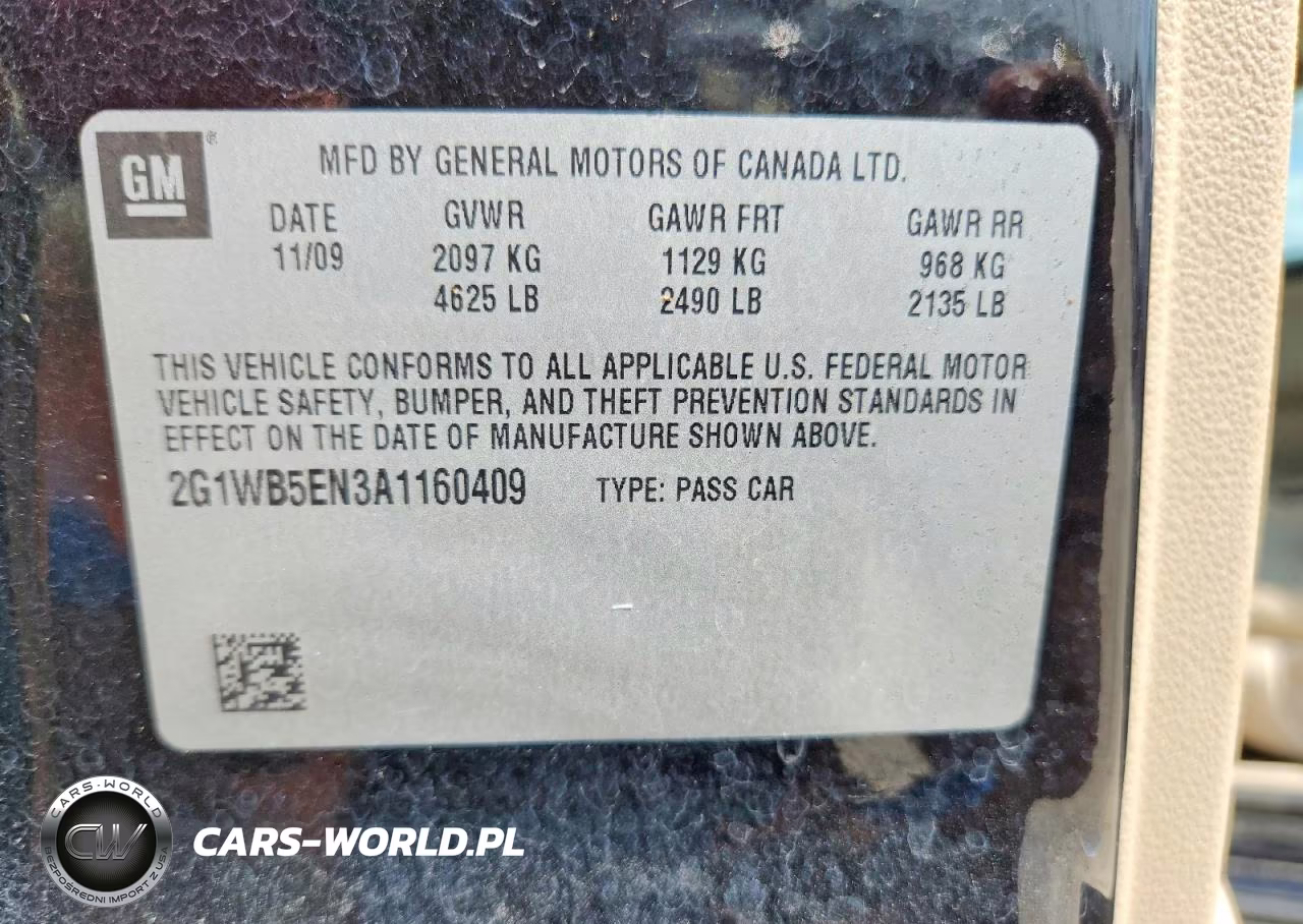 2010 Chevrolet Impala Lt VIN:2G1WB5EN3A1160409 - 12