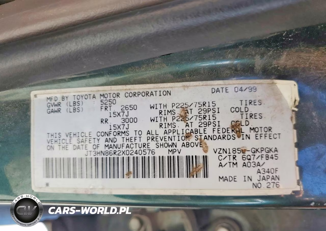 1999 Toyota 4Runner Sr5 VIN:JT3HN86R2X0240576 - 13