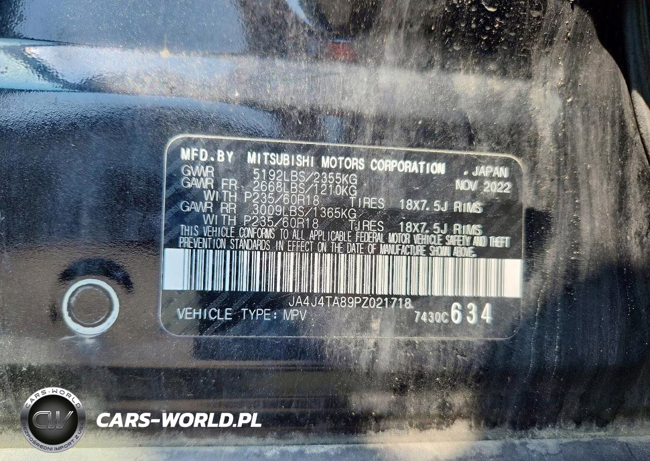 2023 Mitsubishi Outlander Es VIN:JA4J4TA89PZ021718 - 13