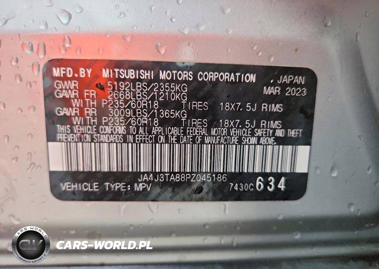 2023 Mitsubishi Outlander Es VIN:JA4J3TA88PZ045186 - 13
