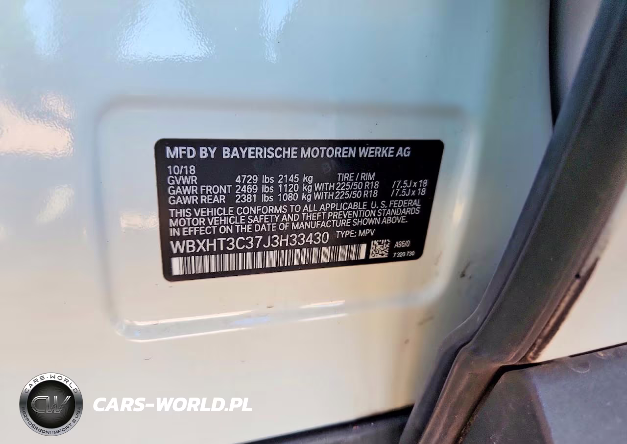 2018 BMW X1 xDrive28I VIN:WBXHT3C37J3H33430 - 14
