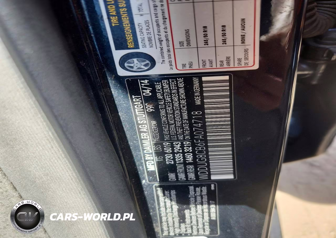2015 Mercedes-Benz S 550 VIN:WDDUG8CB6FA074718 - 12