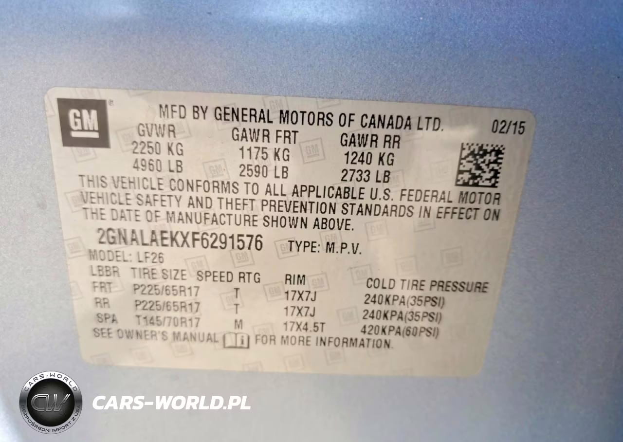 2015 Chevrolet Equinox Ls VIN:2GNALAEKXF6291576 - 13