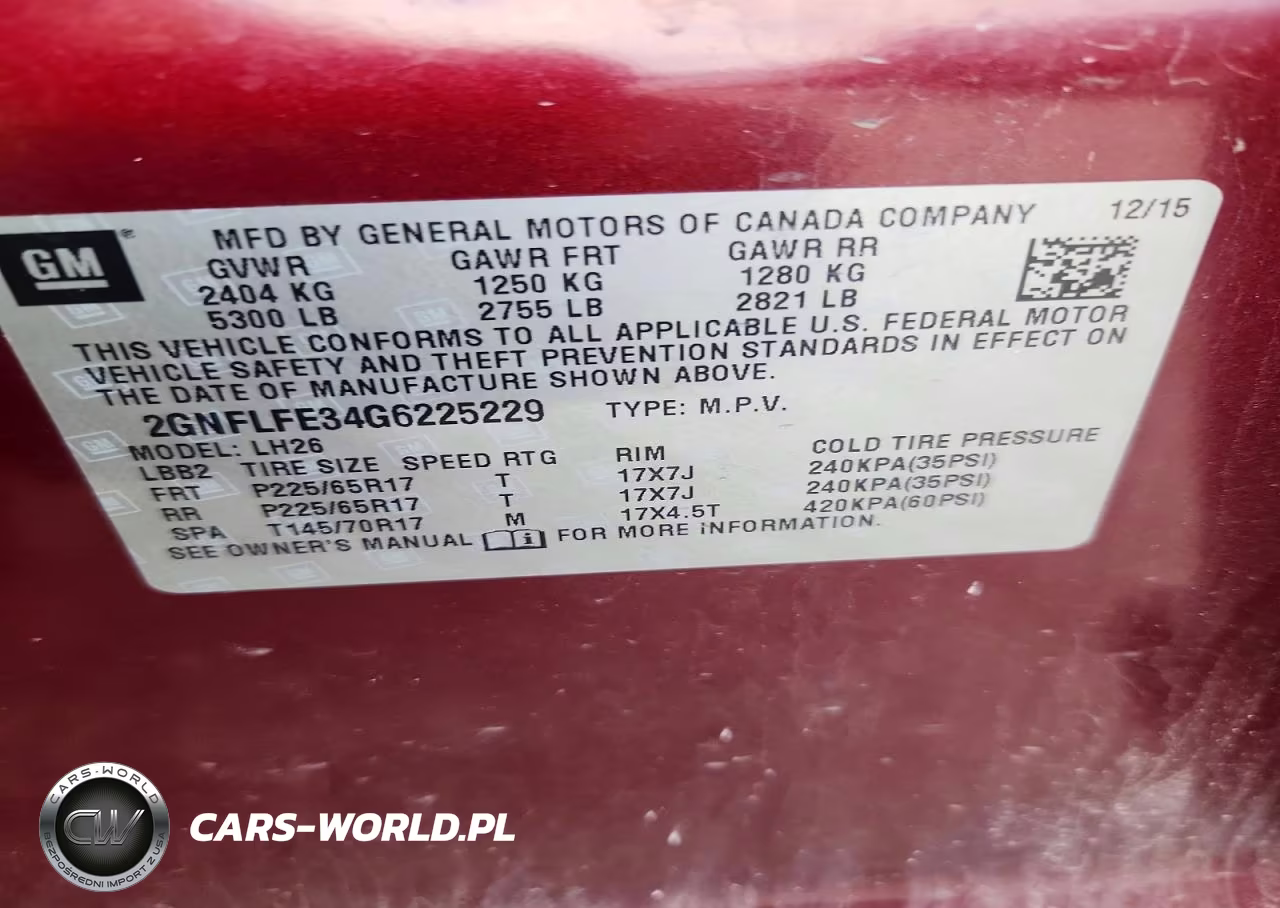 2016 Chevrolet Equinox Lt VIN:2GNFLFE34G6225229 - 13
