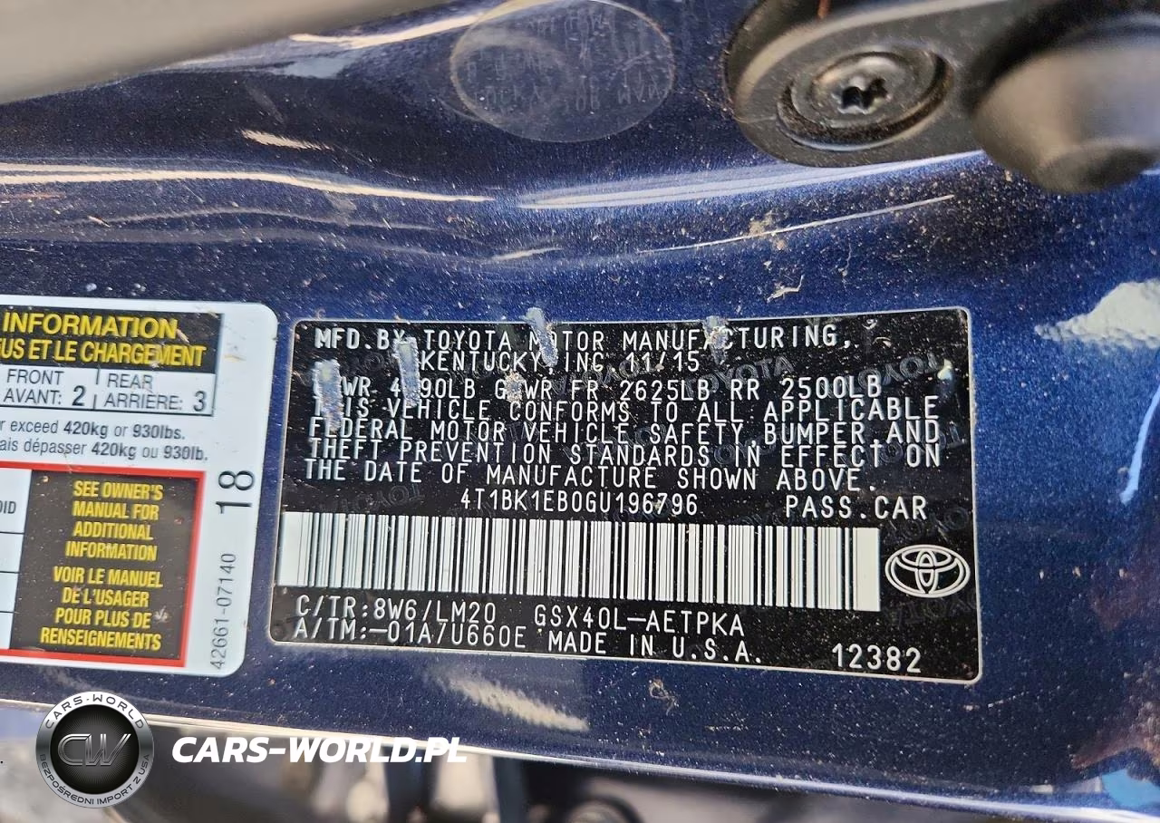 2016 Toyota Avalon Limited VIN:4T1BK1EB0GU196796 - 12