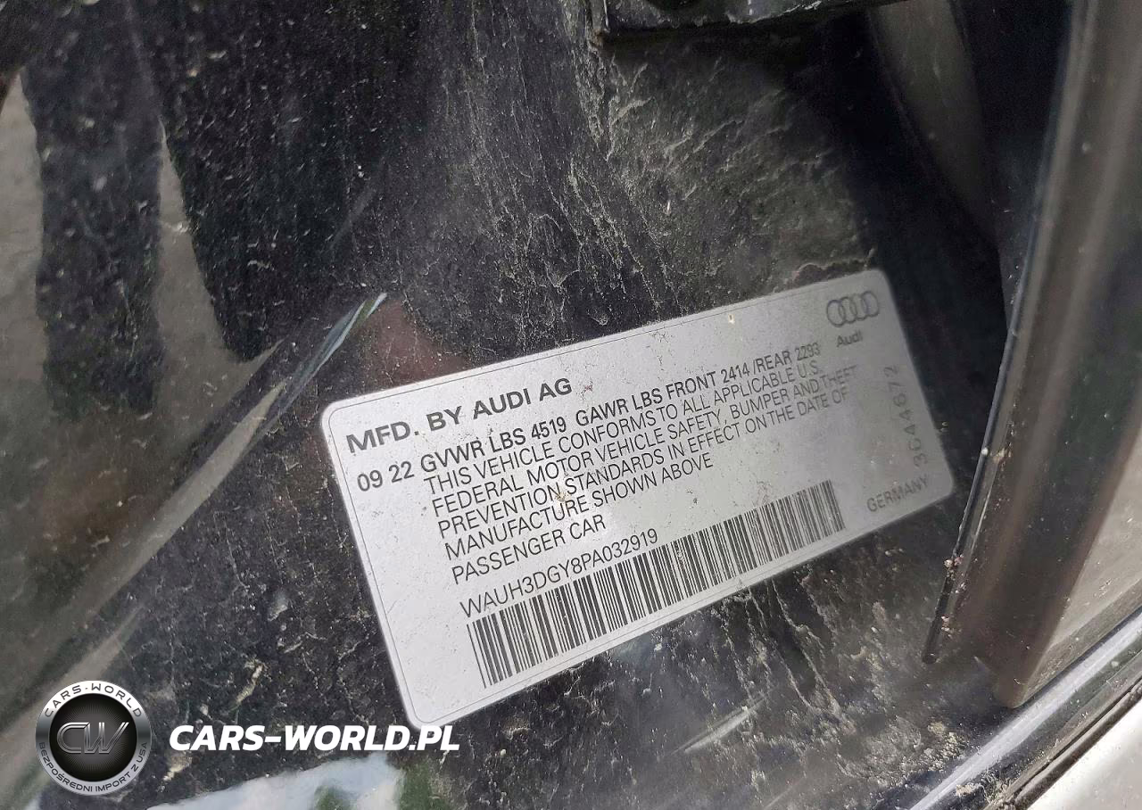 2023 Audi S3 Premium Plus VIN:WAUH3DGY8PA032919 - 12