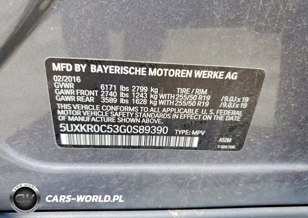 2016 BMW X5 xDrive35I VIN:5UXKR0C53G0S89390 - 13