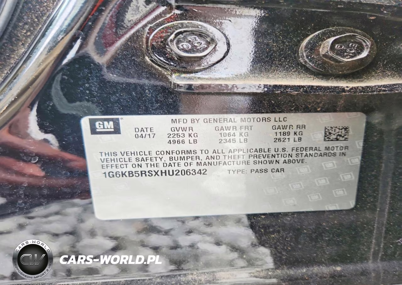 2017 Cadillac Ct6 VIN:1G6KB5RSXHU206342 - 12