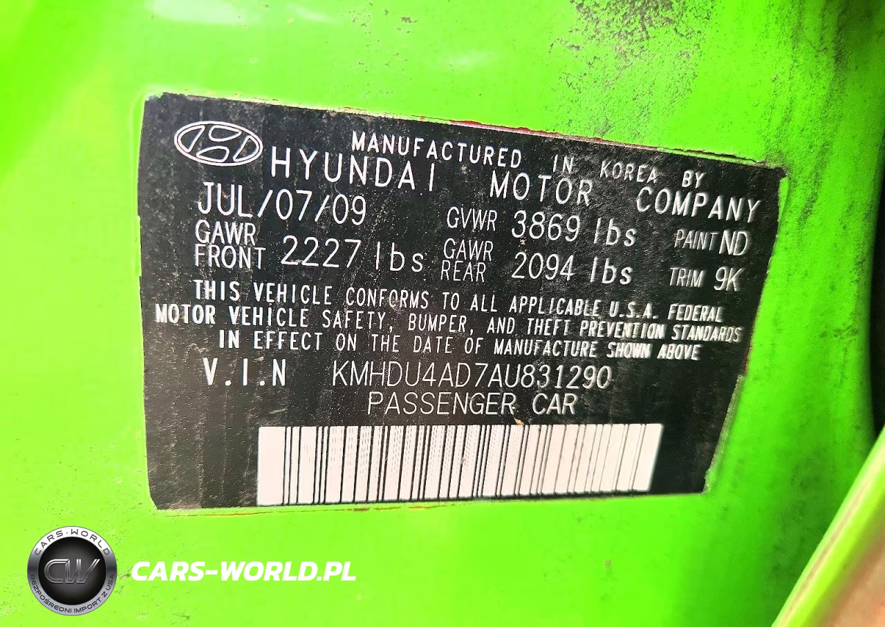 2010 Hyundai Elantra Gls VIN:KMHDU4AD7AU831290 - 13