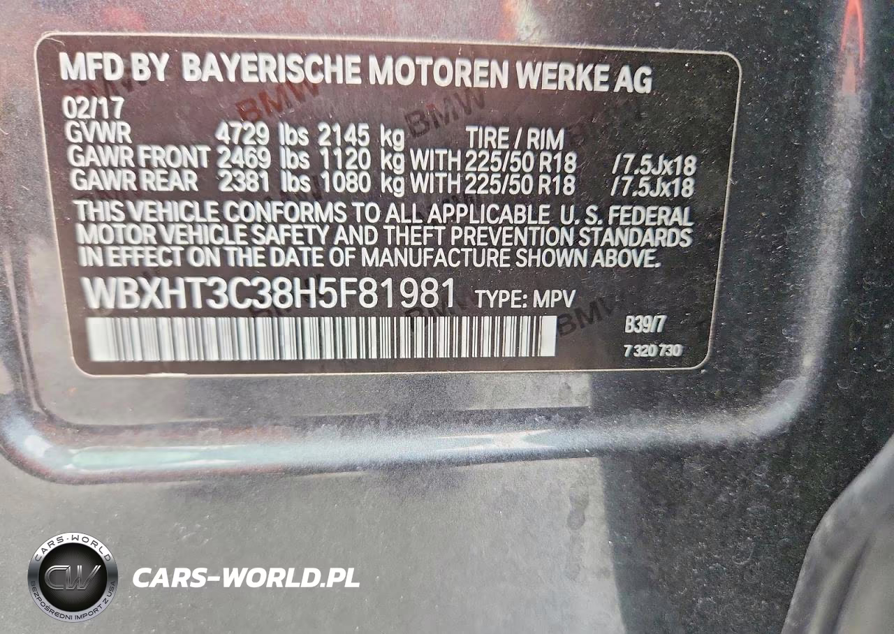 2017 BMW X1 xDrive28I VIN:WBXHT3C38H5F81981 - 13