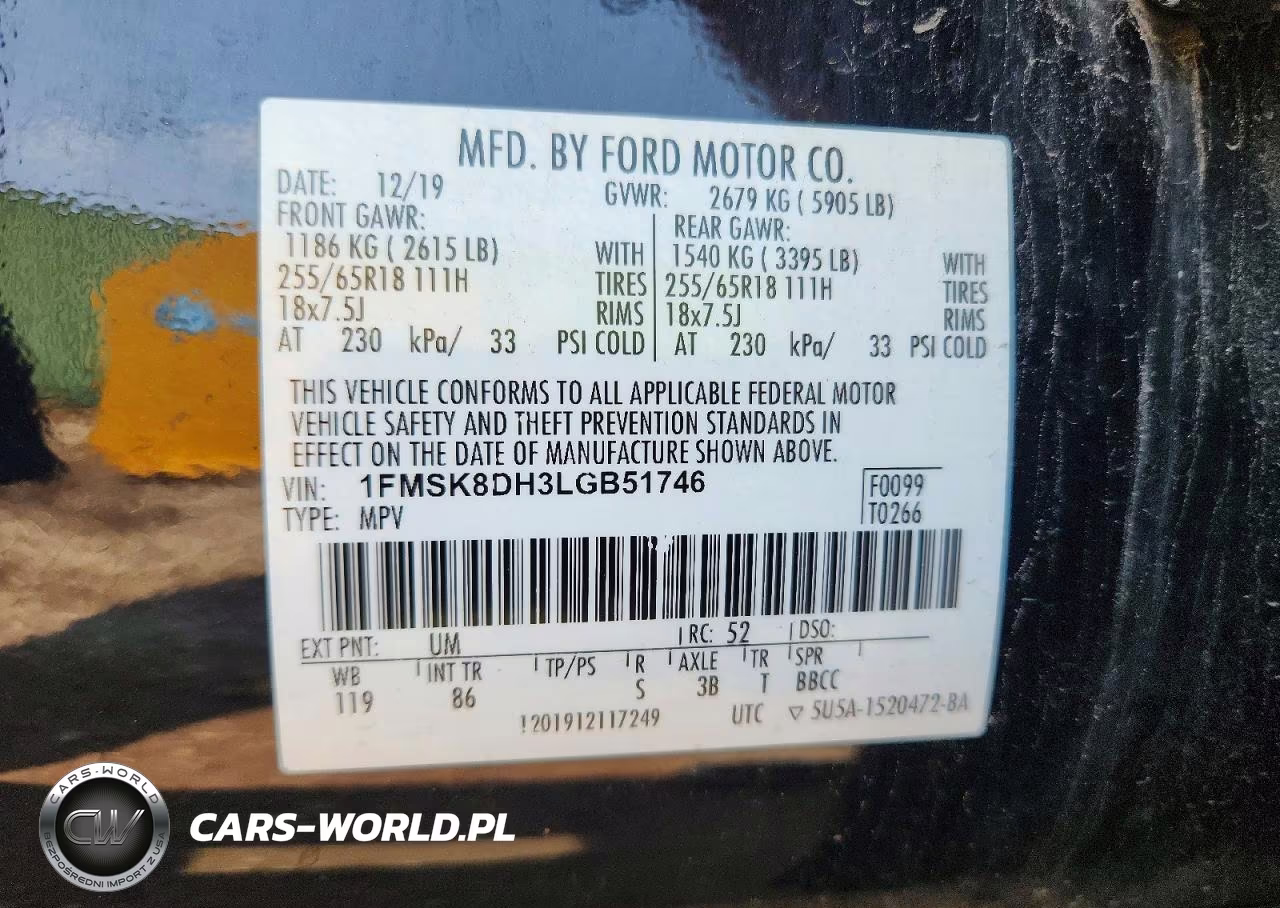 2020 Ford Explorer Xlt VIN:1FMSK8DH3LGB51746 - 13