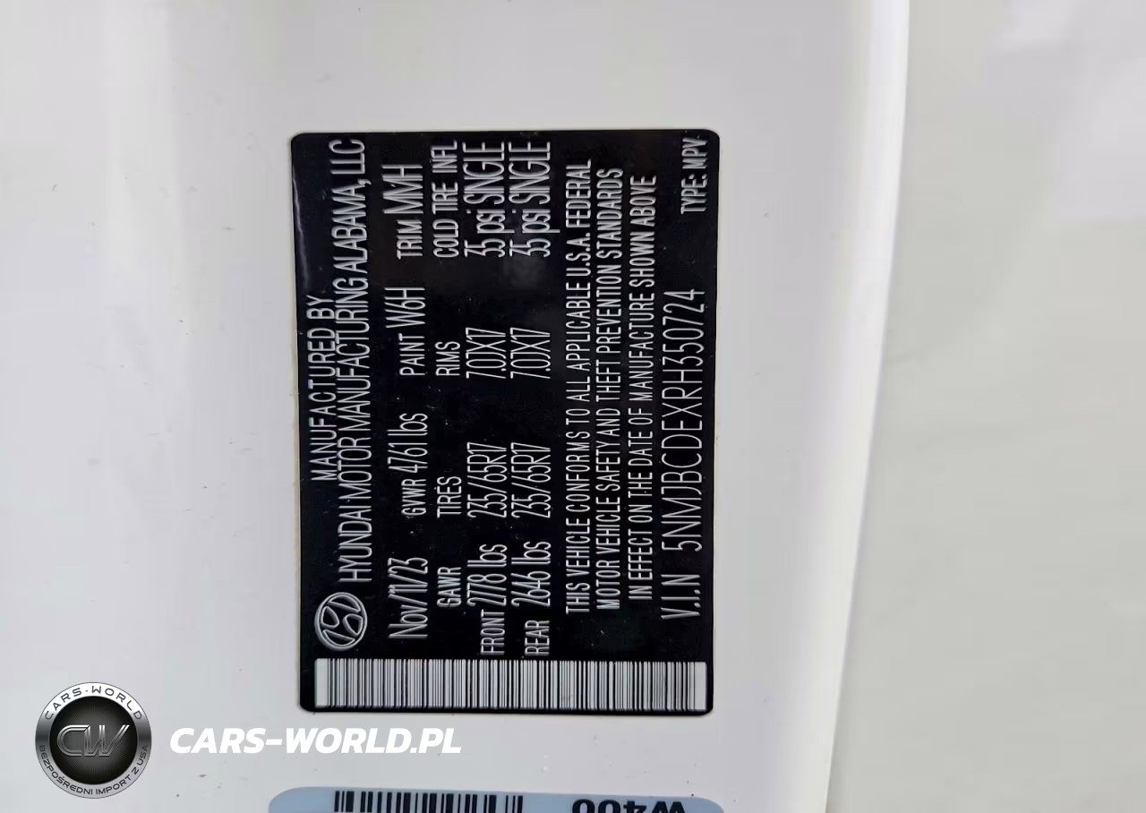 2024 Hyundai Tucson Sel VIN:5NMJBCDEXRH350724 - 13
