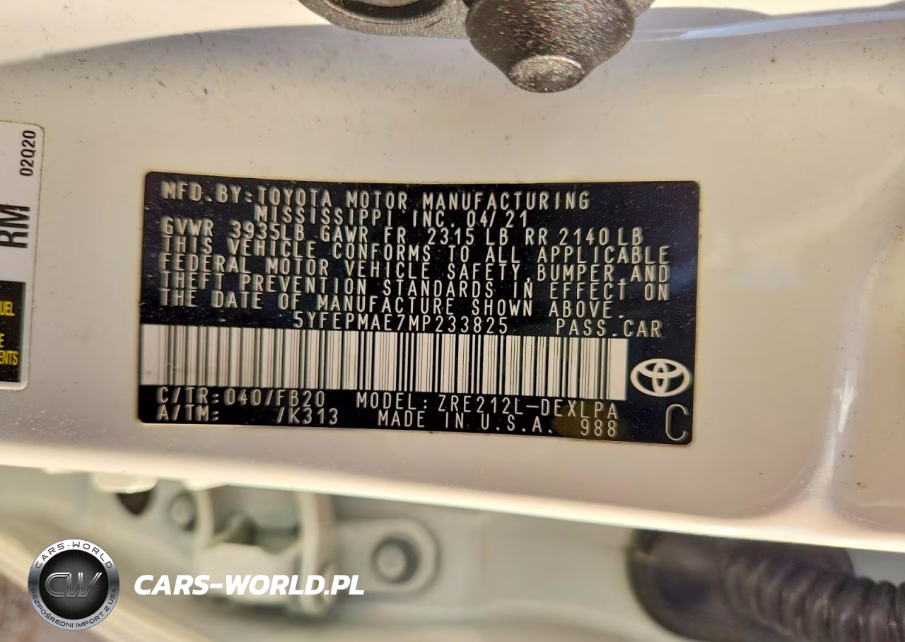 2021 Toyota Corolla Le VIN:5YFEPMAE7MP233825 - 13