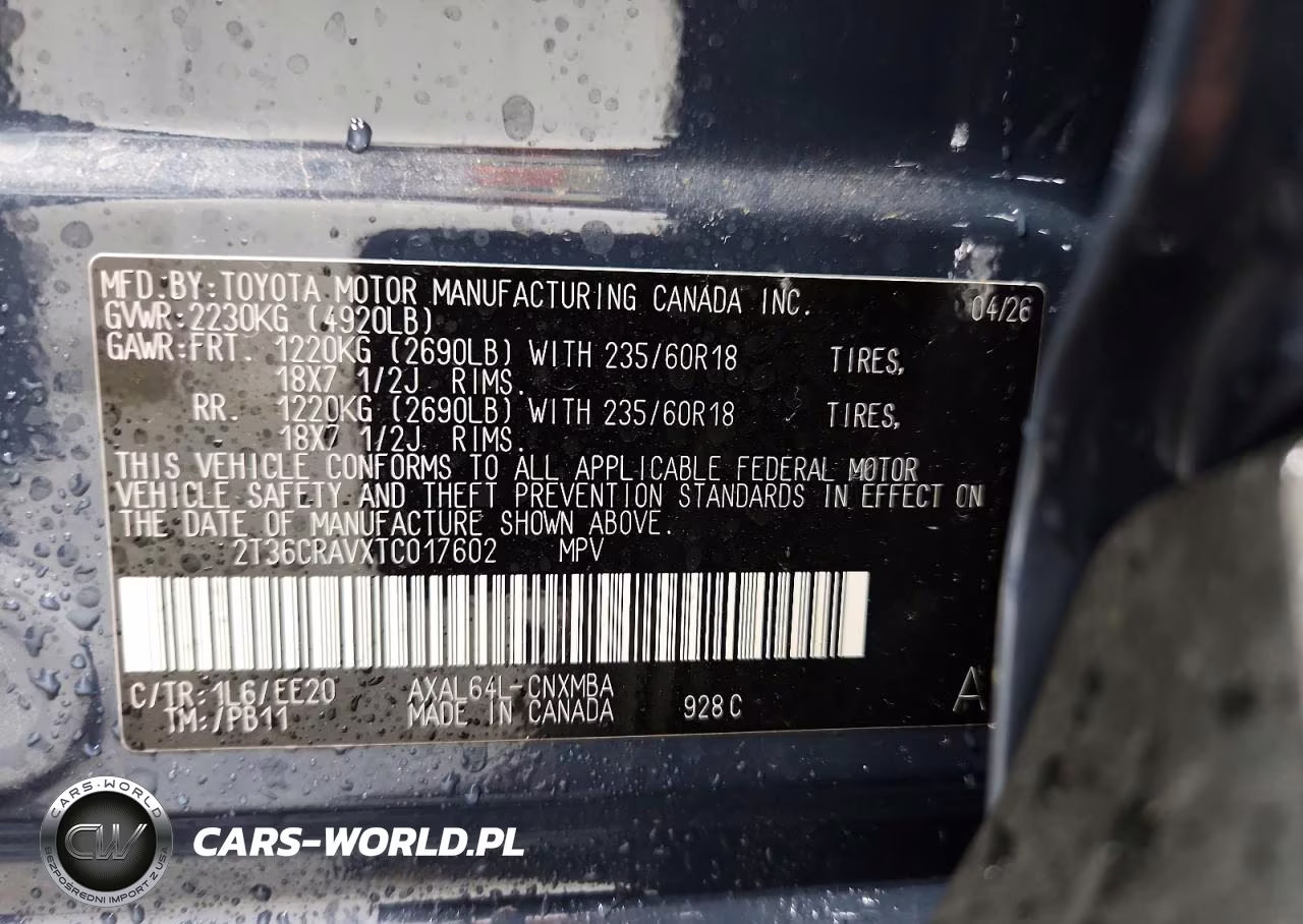 2026 Toyota Rav4 Xle Premium VIN:2T36CRAVXTC017602 - 14