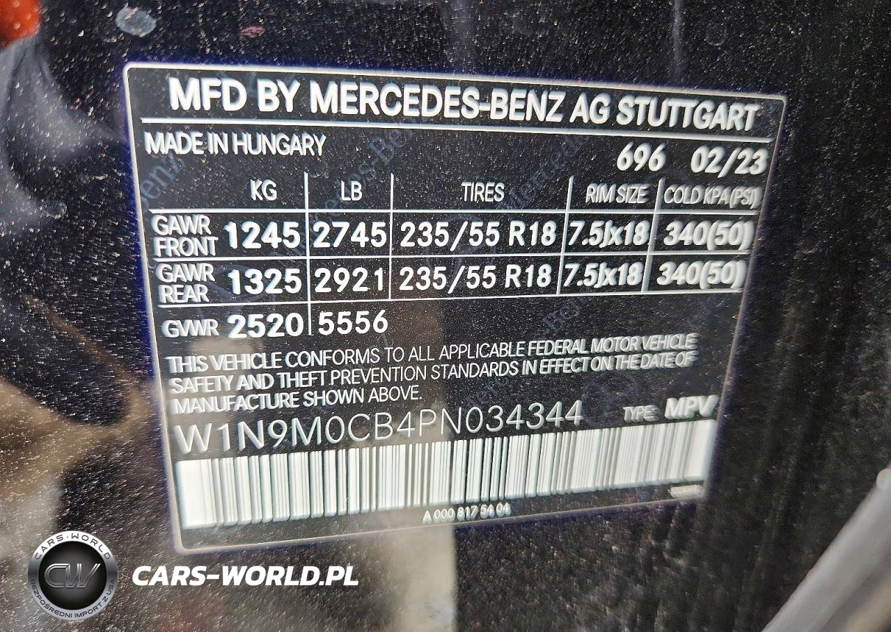 2023 Mercedes-Benz Eqb 250+ VIN:W1N9M0CB4PN034344 - 13