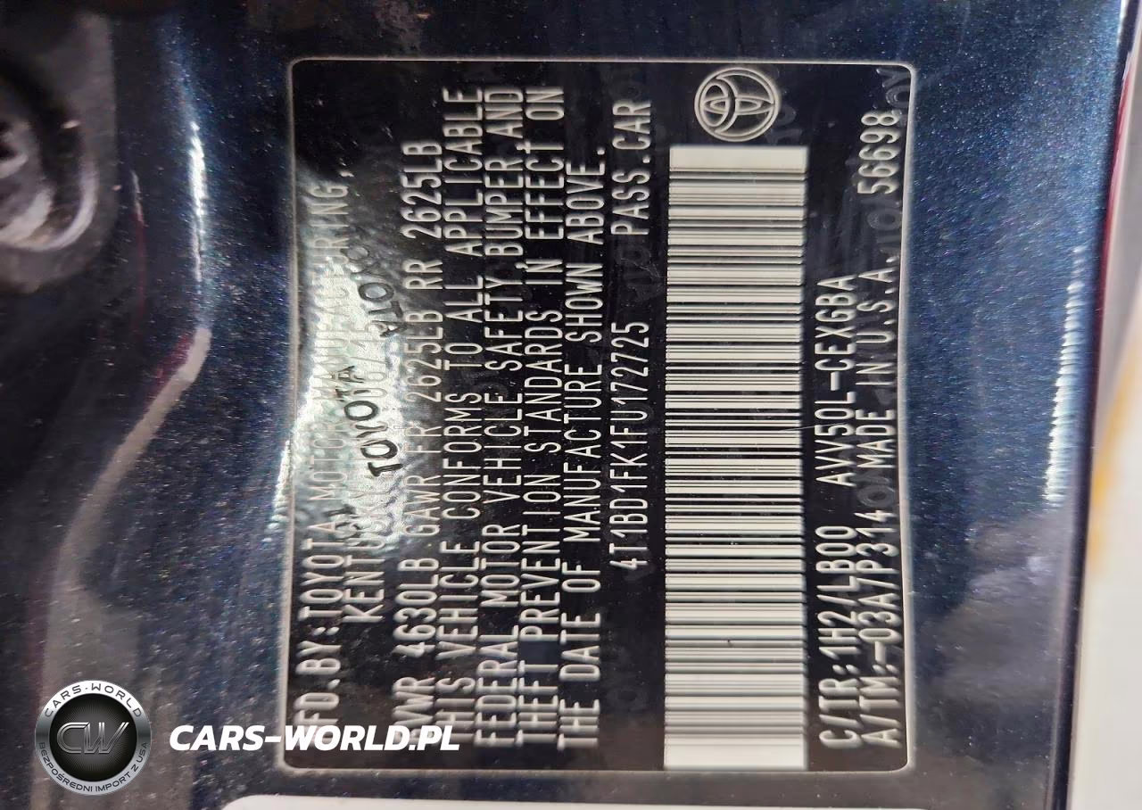 2015 Toyota Camry Xle VIN:4T1BD1FK1FU172725 - 13