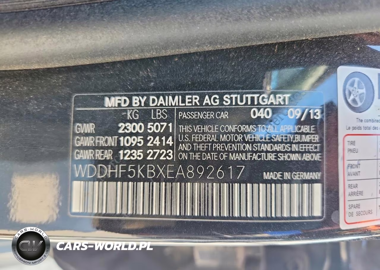 2014 Mercedes-Benz E 350 VIN:WDDHF5KBXEA892617 - 12