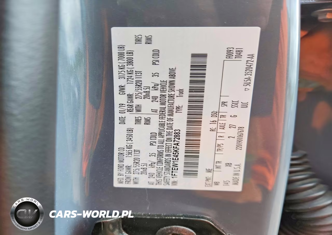 2019 Ford F150 Supercrew VIN:1FTEW1E45KFA72883 - 12