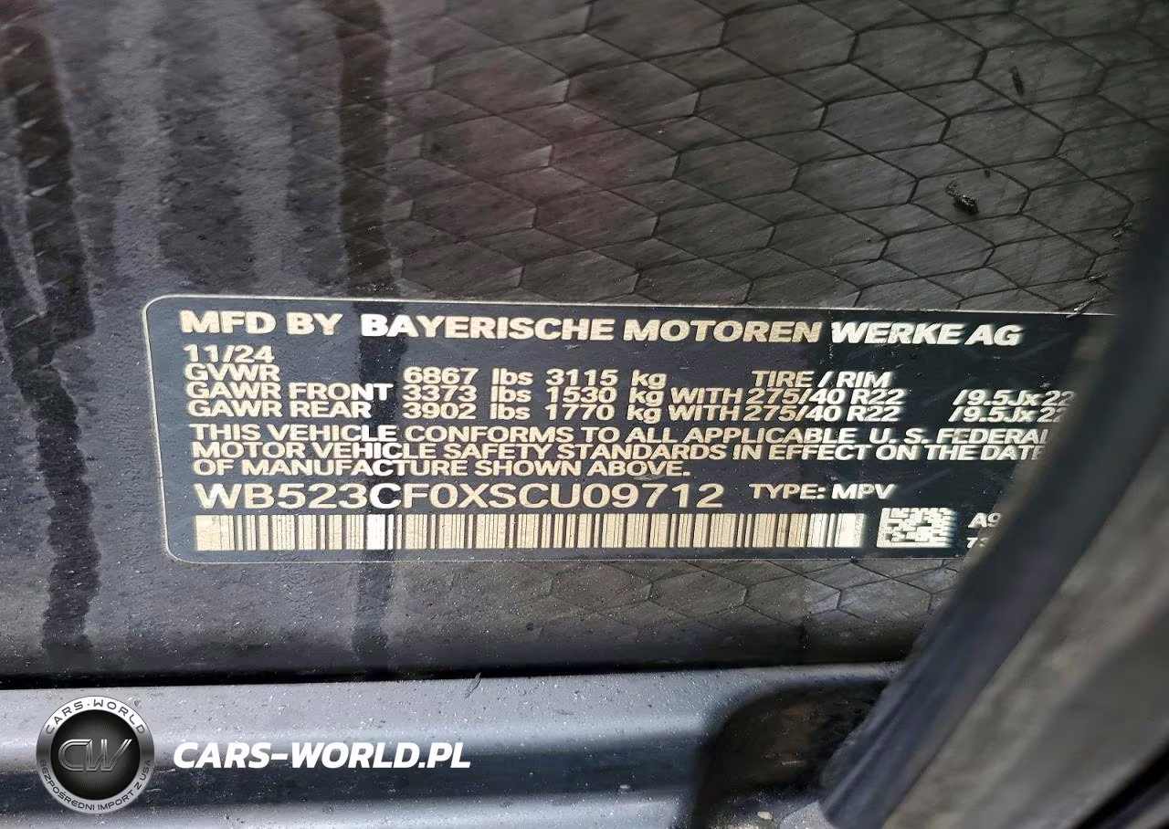 2025 BMW Ix xDrive50 VIN:WB523CF0XSCU09712 - 13