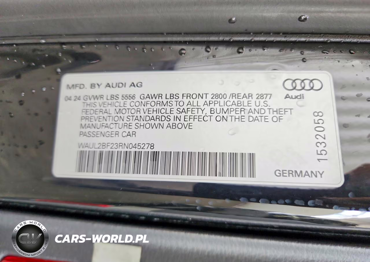 2024 Audi A6 Premium Plus VIN:WAUL2BF23RN045278 - 12